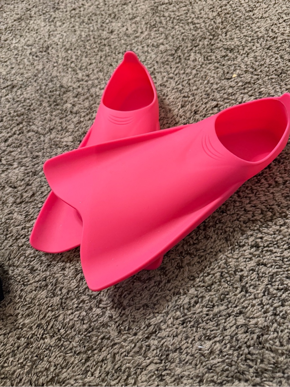 Pink Swim Training Fins for Women - Short Blade Snorkel Fins